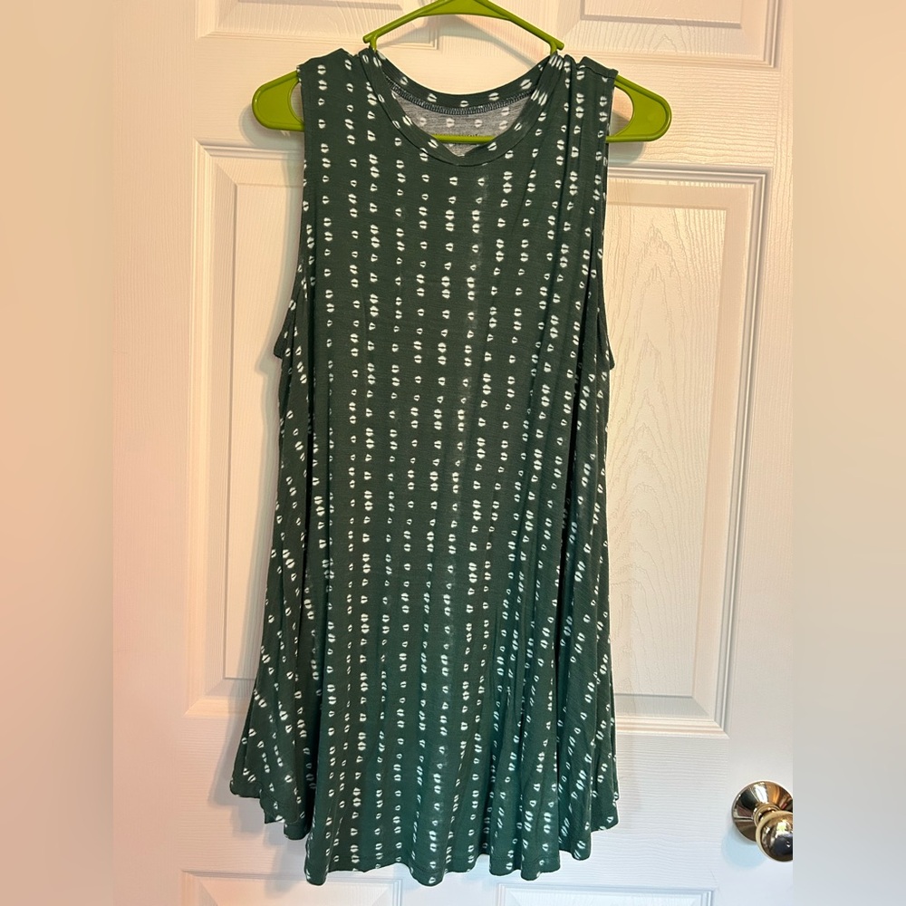 Lane Bryant Green Sleeveless top/tunic